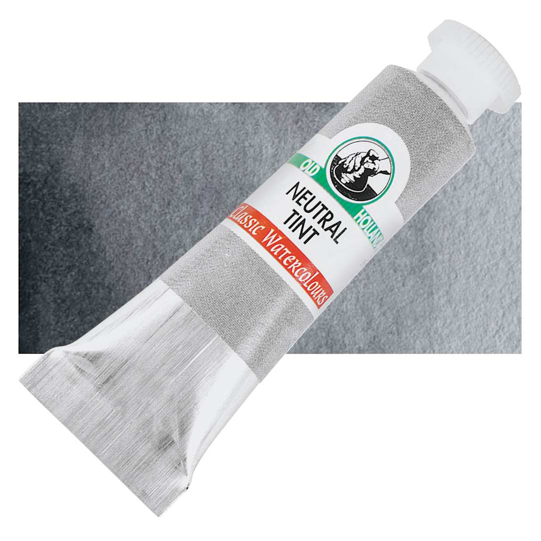 Open in modal - Old Holland Classic Artist Watercolor - Neutral Tint, 6 ml tube and swatch