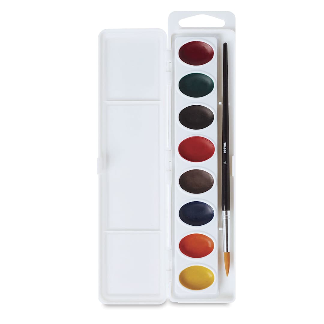 Open in modal - Reeves Watercolor Oval Pan Sets