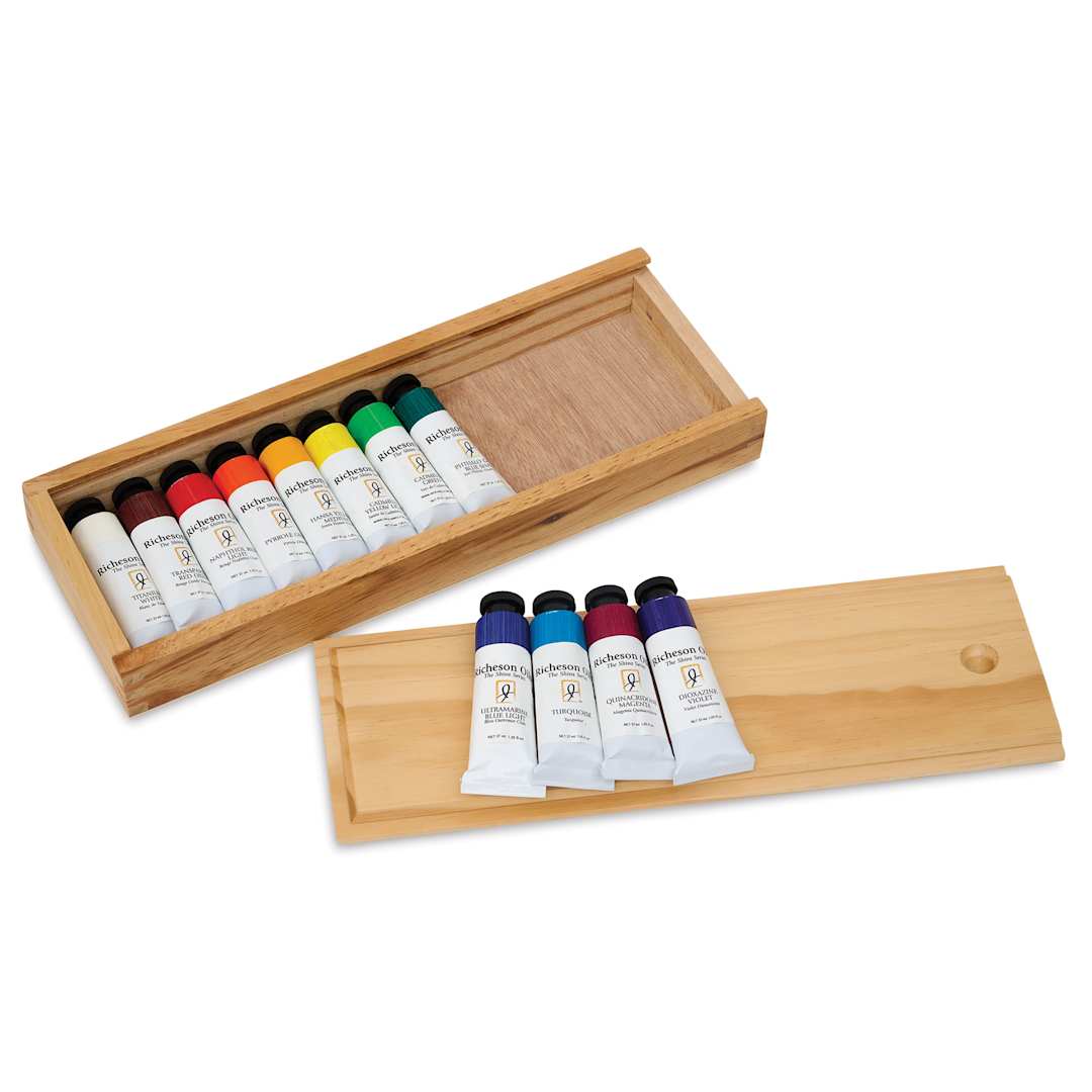 Open in modal - Shiva Signature Artist Oil Colors - Set of 12, Jason Polins' Chromatic Colors, 37 ml
