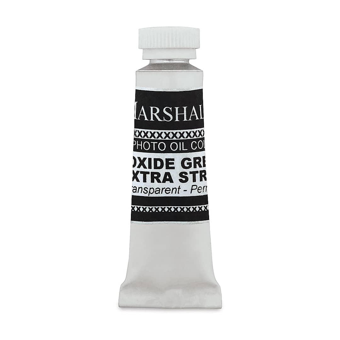 Open in modal - Marshall's Photo Oil Color - Oxide Green Extra Strong, 1/2" x 2" Tube