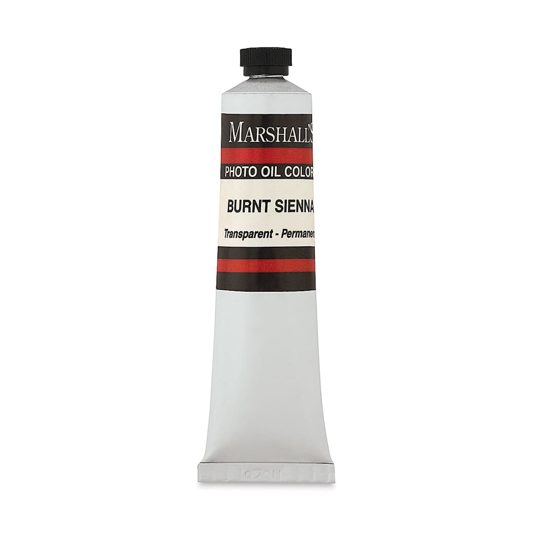 Open in modal - Marshall's Photo Oil Color - Burnt Sienna, 3/4" x 4" Tube