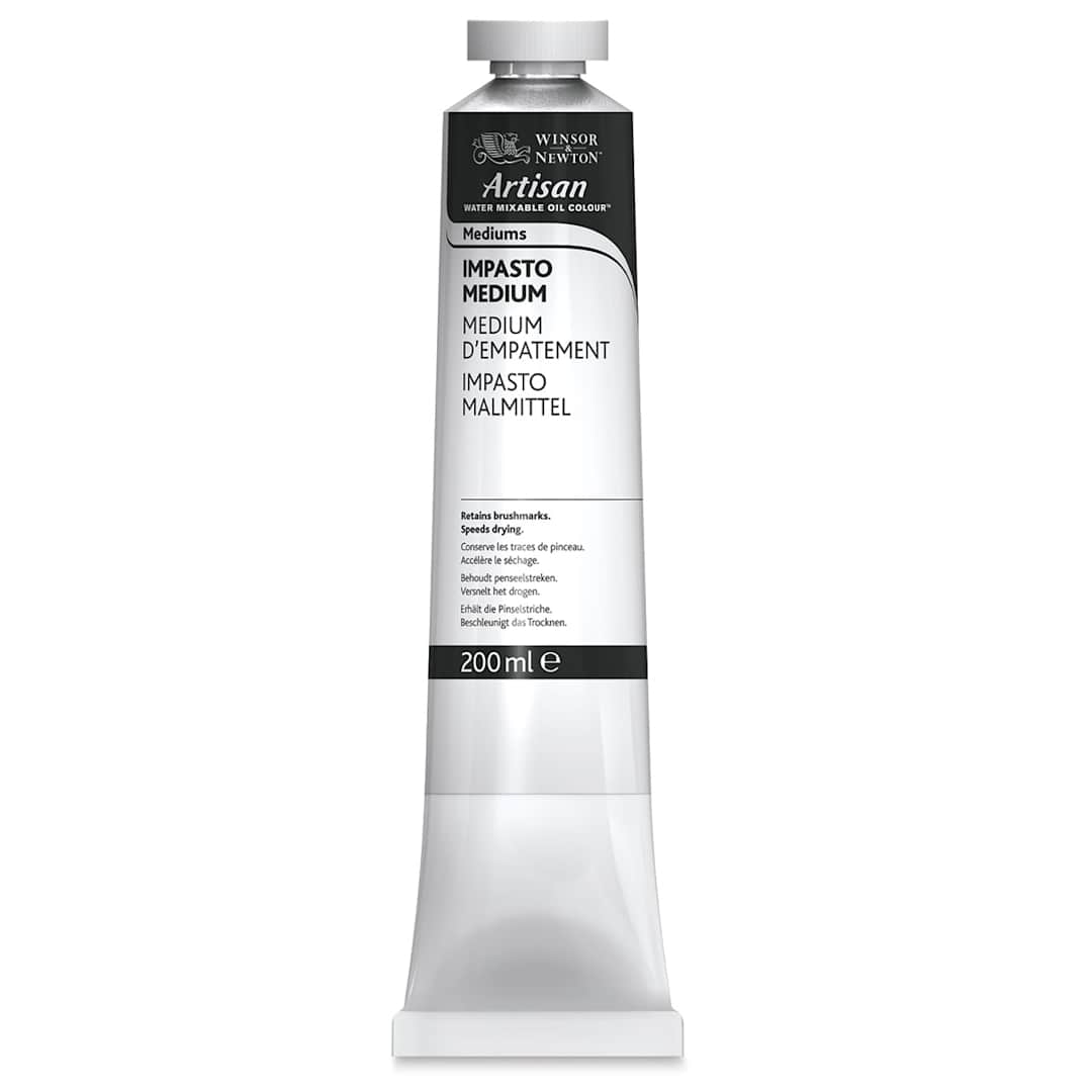 Open in modal - Winsor & Newton Artisan Water Mixable Oil Impasto Medium - 200 ml tube shown upright