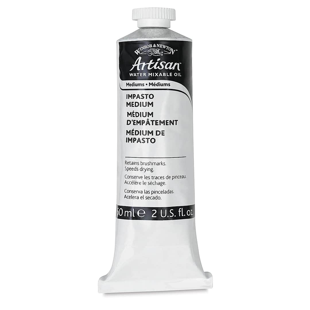 Open in modal - Winsor & Newton Artisan Water Mixable Oil Impasto Medium - 60 ml tube shown upright