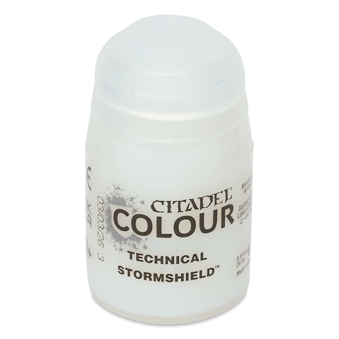 Open in modal - Citadel Technical Acrylic Varnish - Stormshield, Matte, 24 ml, front of bottle