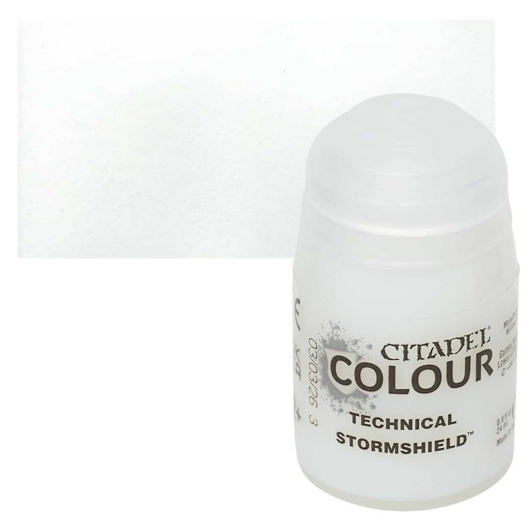 Open in modal - Citadel Technical Acrylic Paint - Stormshield, 24 ml bottle and swatch