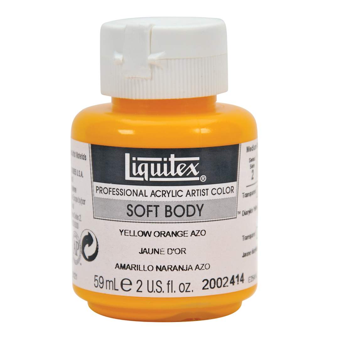 Open in modal - Professional Soft Body Acrylic Colors Yellow Orange Azo
