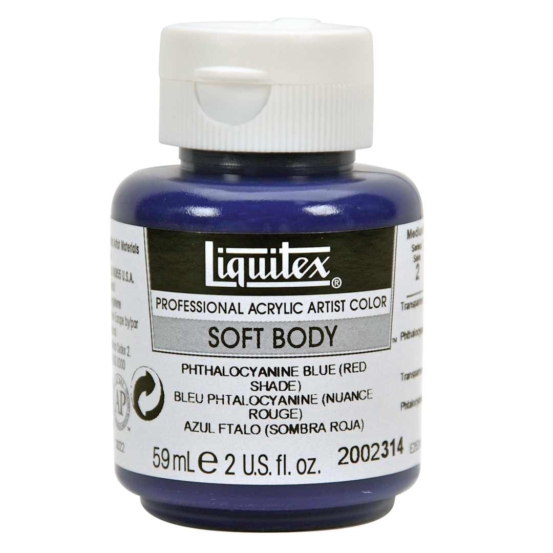 Open in modal - Professional Soft Body Acrylic Colors Pthalo Blue (Red Shade)