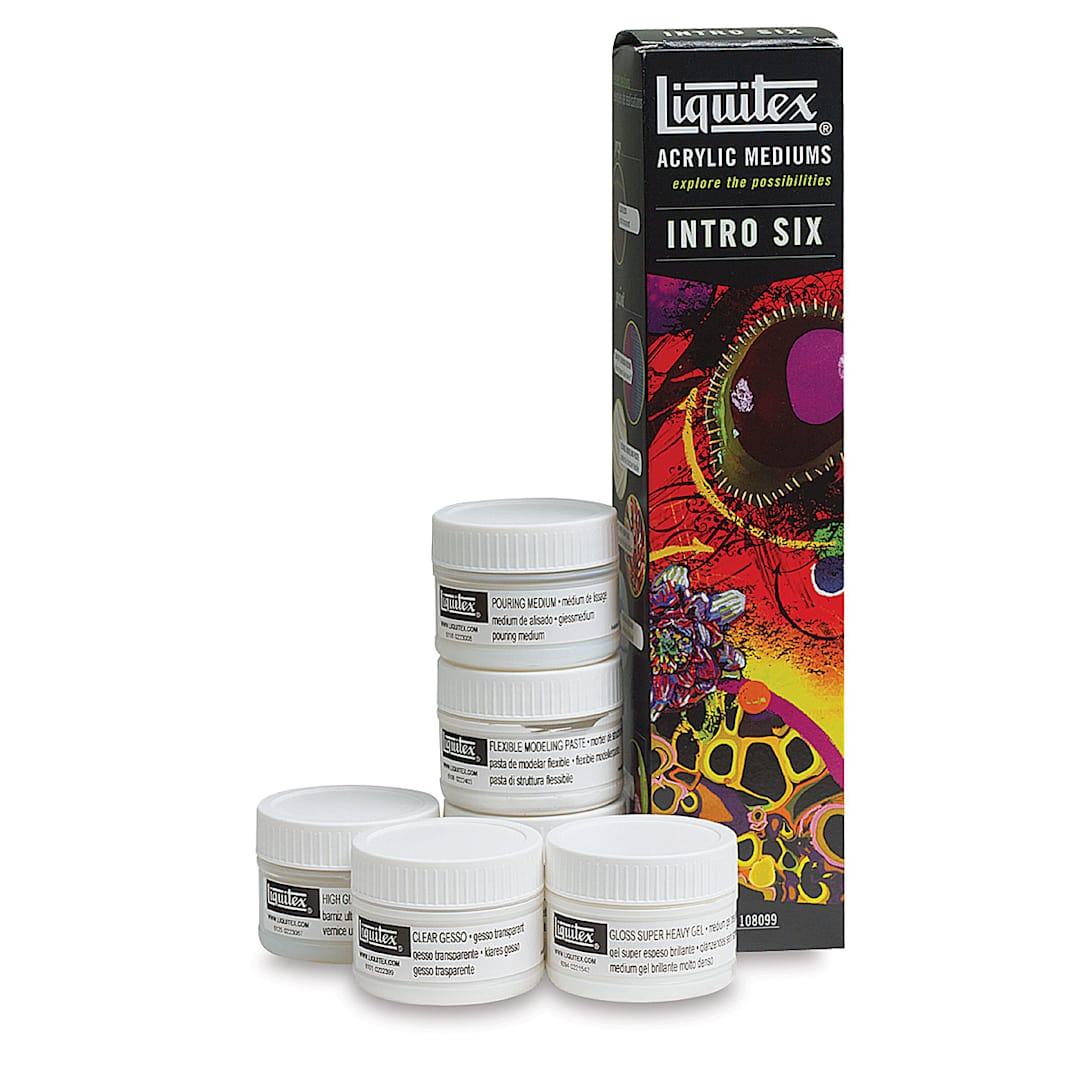 Open in modal - Liquitex Acrylic Mediums Introductory Set of 6