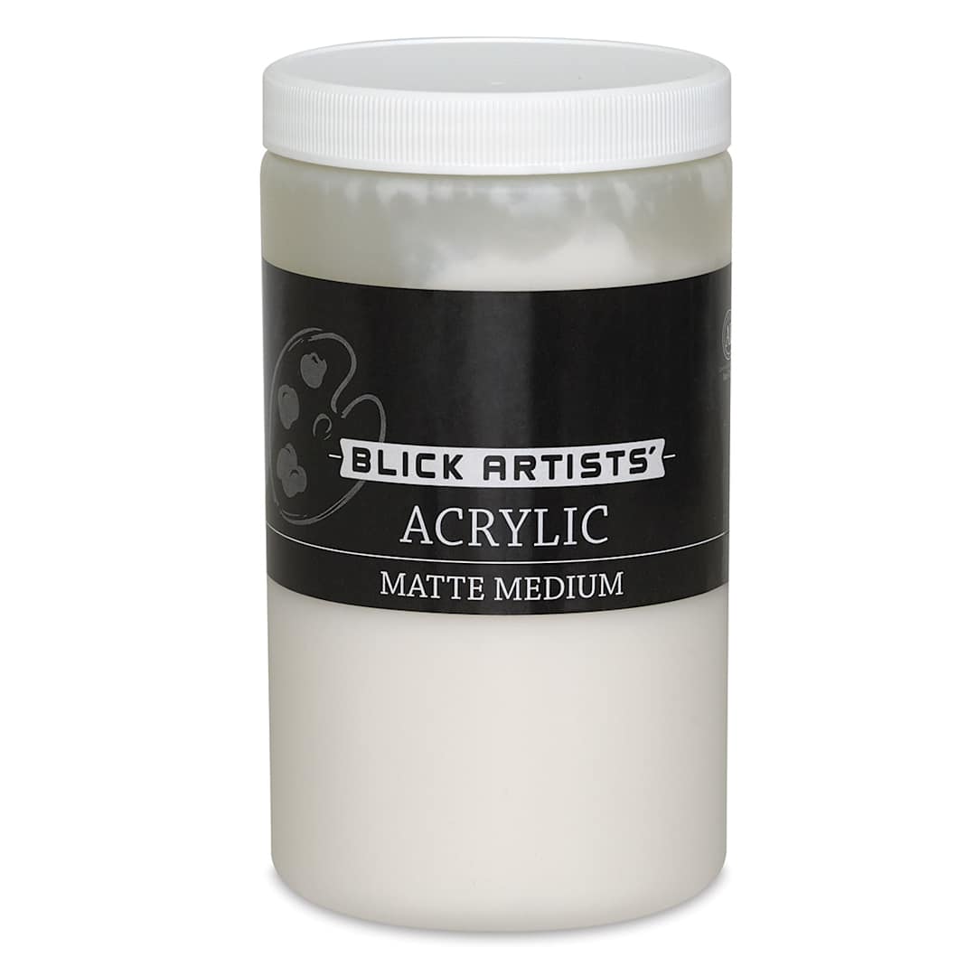 Open in modal - Blick Artists Acrylic Matte Medium 32oz jar