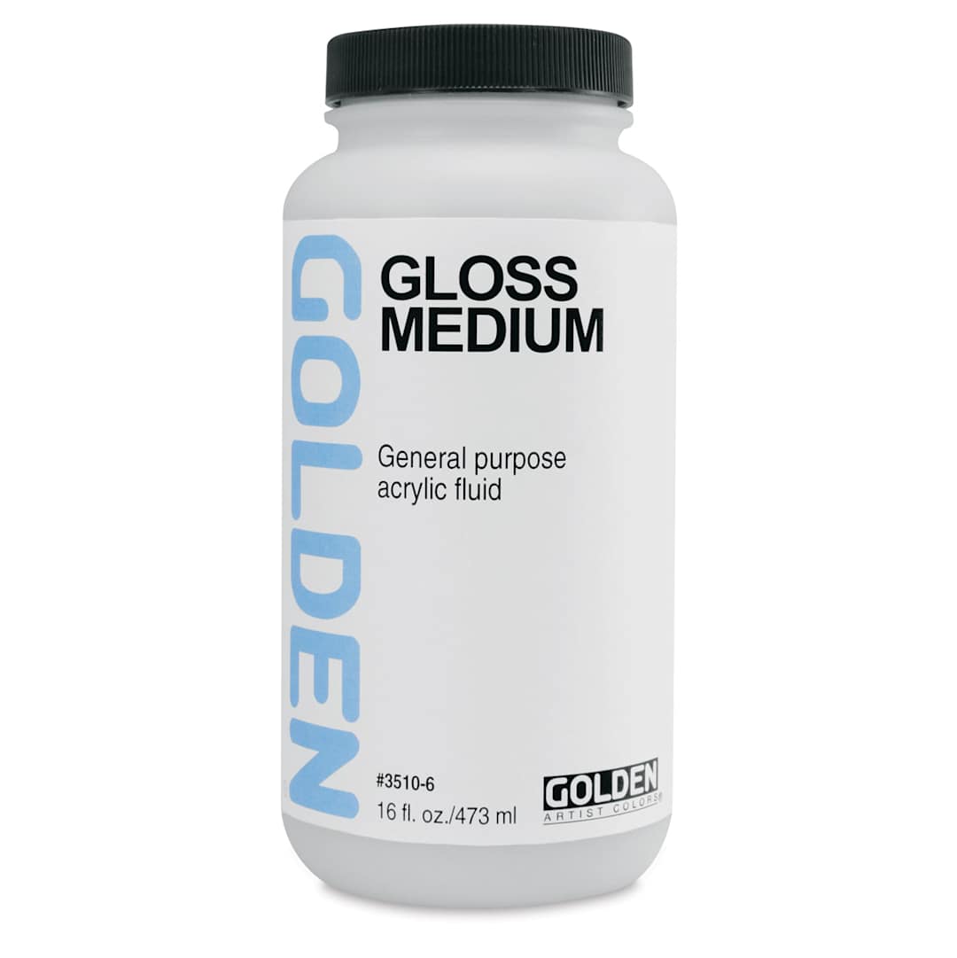 Open in modal - Golden Polymer Medium - Gloss, 16 oz bottle