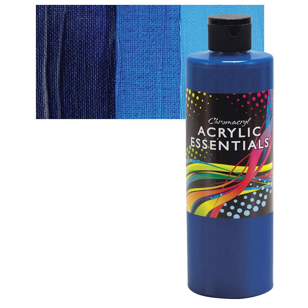 Open in modal - Chromacryl Acrylic Essentials - Cool Blue, Pint and swatch