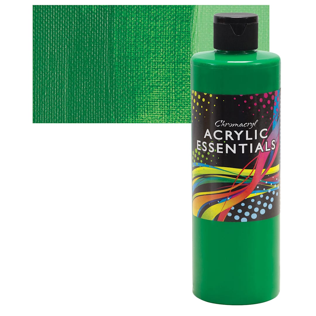 Open in modal - Chromacryl Acrylic Essentials - Green, 500 ml and swatch