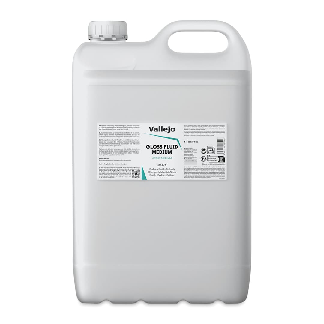 Open in modal - Vallejo Acrylic Fluid Medium - Gloss, 5 Liter