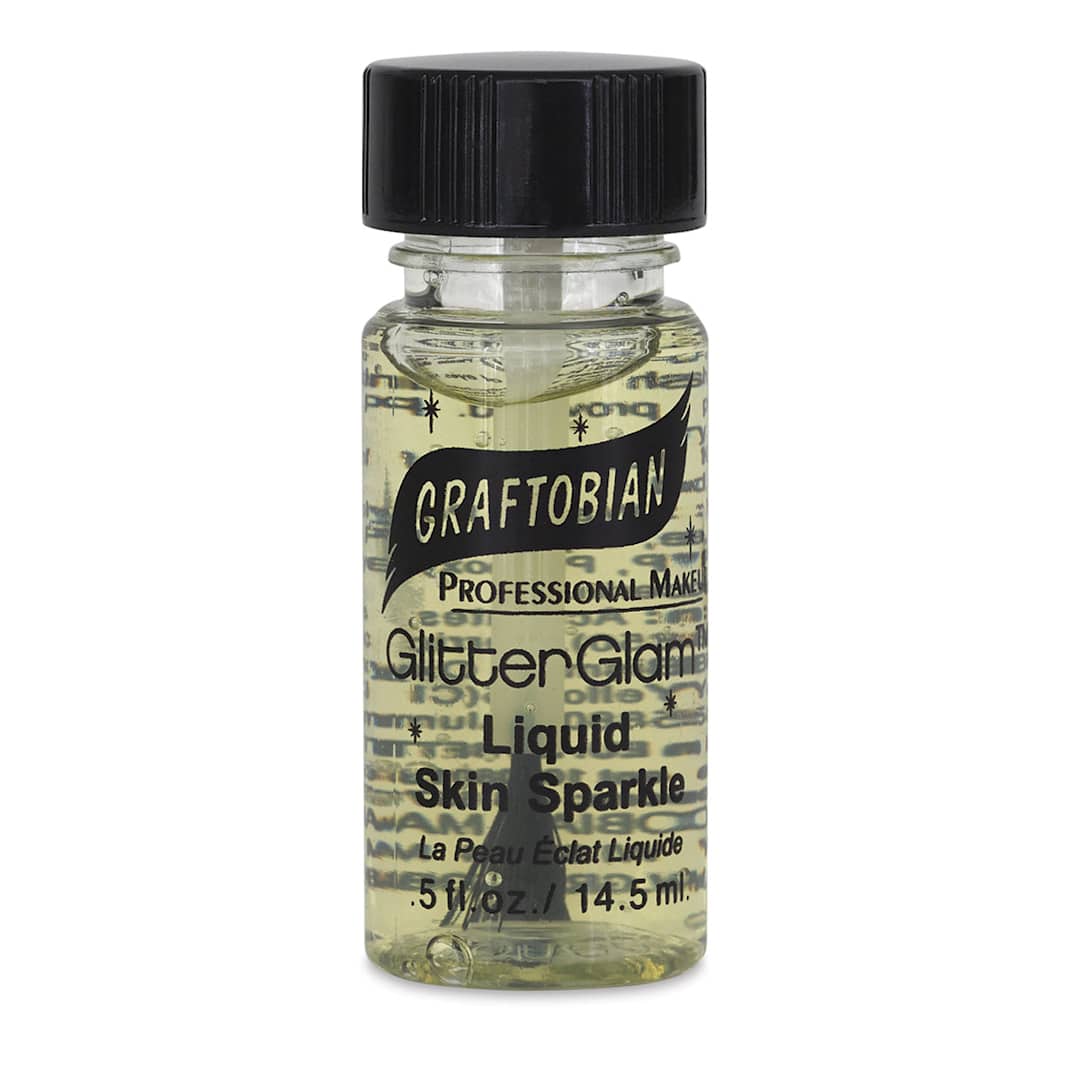 Open in modal - GlitterGlam Liquid Skin Sparkle - Front view of Clear Mixing Base bottle