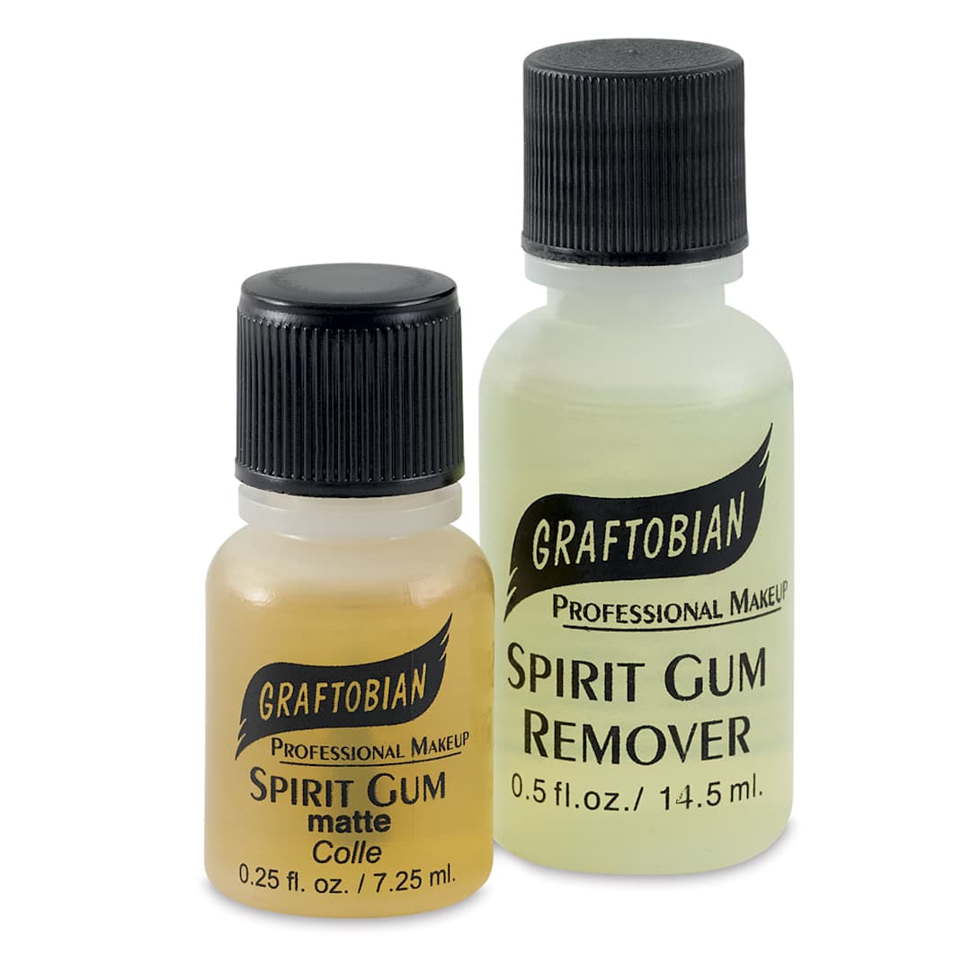 Open in modal - Graftobian Spirit Gum and Remover Combo Pack - Both bottles shown
