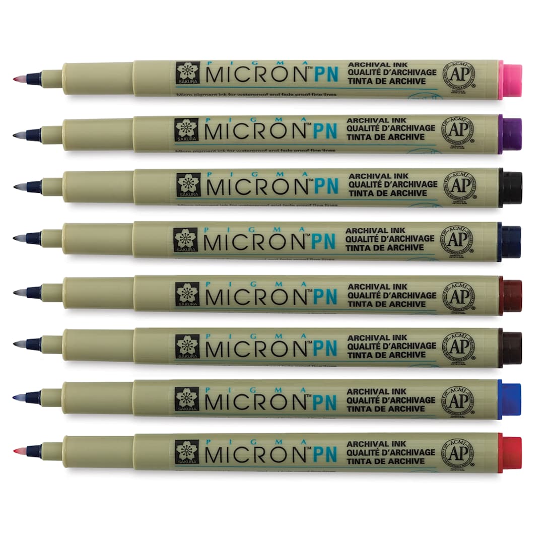 Open in modal - Sakura Pigma Micron PN - Set of 8, contents