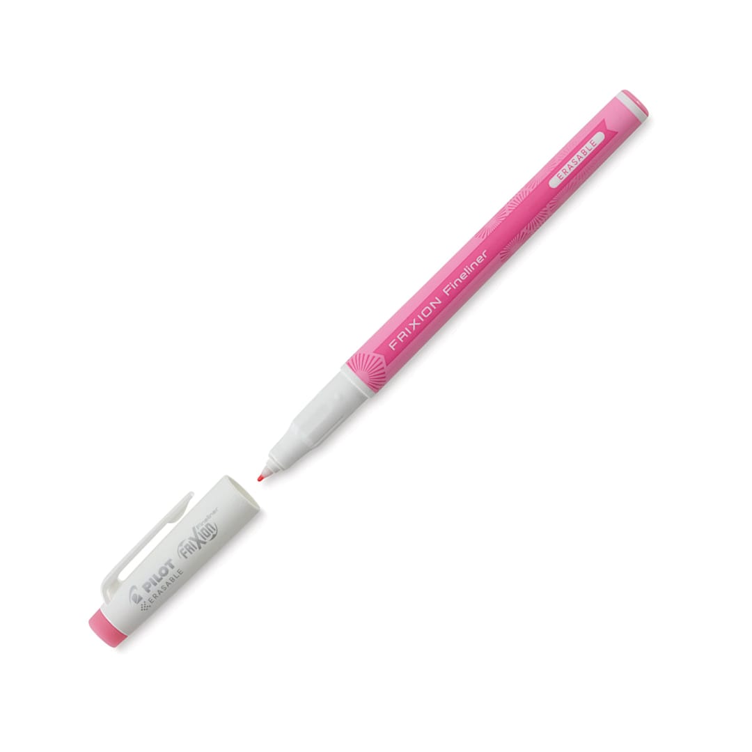 Open in modal - Pilot FriXion Fineliner Erasable Marker Pen - Light Pink