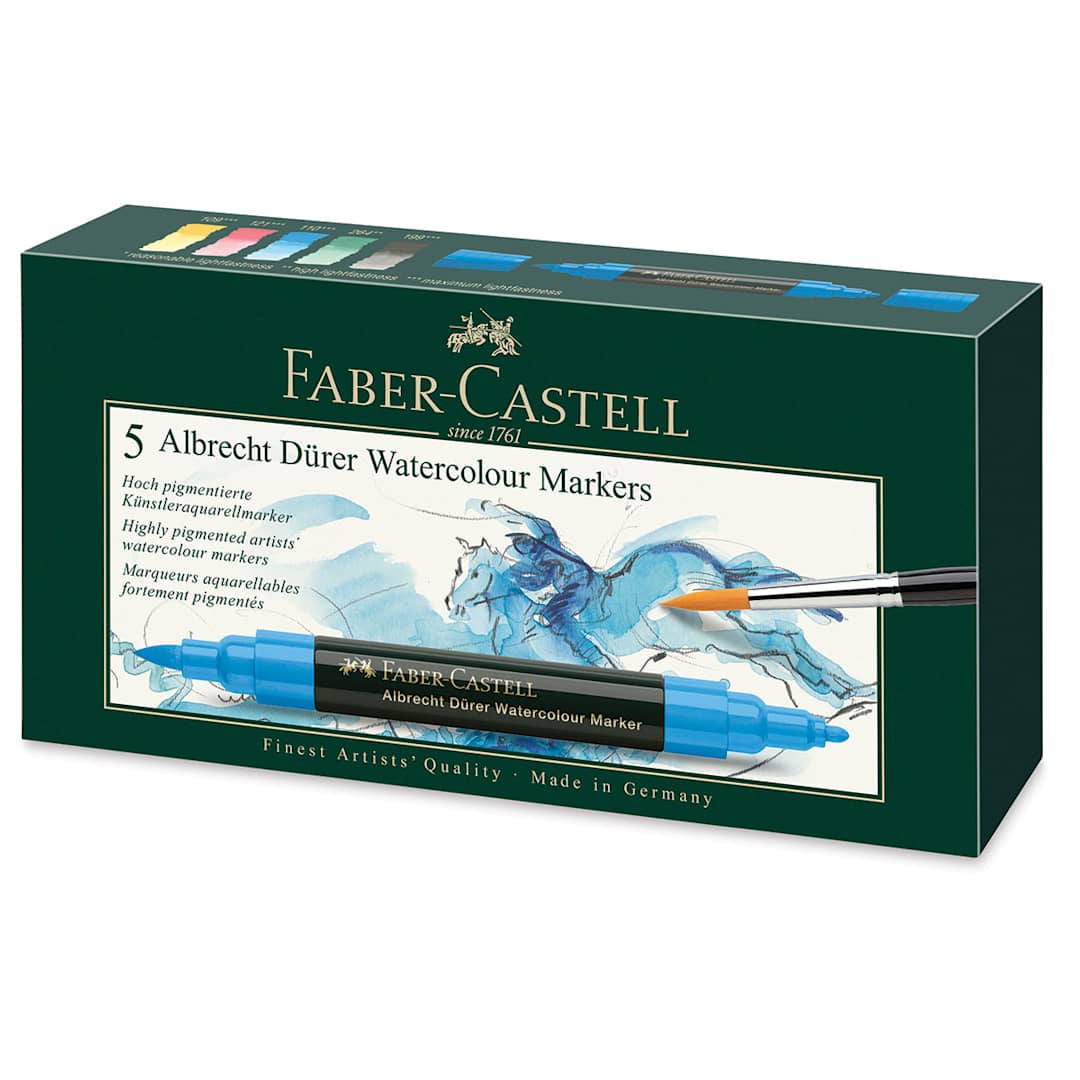 Open in modal - Watercolor Markers, Set of 5  Outside of Package
