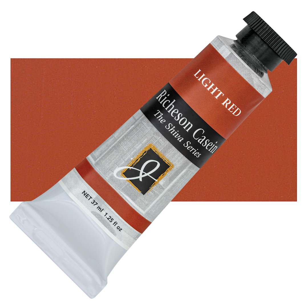 Open in modal - Richeson Casein Paint the Shiva Series - Light Red, 37 ml Tube and swatch