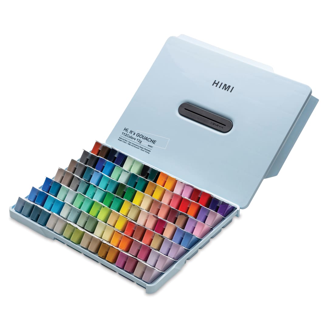 Open in modal - Himi Jelly Gouache Paint - Set of 112, Assorted, 12 ml twin cups