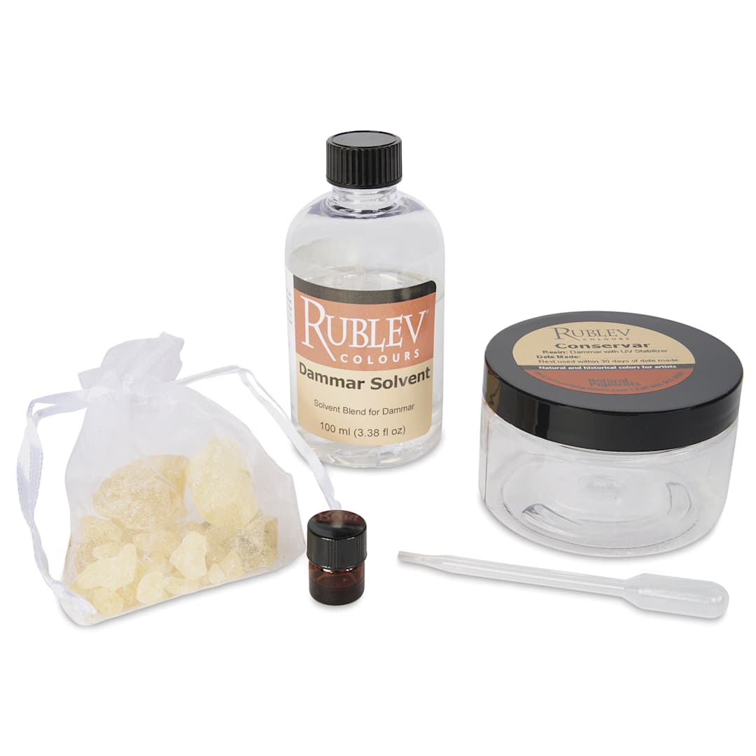 Open in modal - Rublev Conservar Dammar Varnish Kit - 118 ml