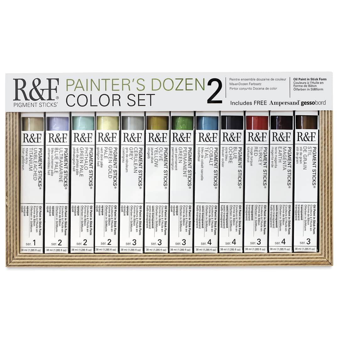 Open in modal - R&F Pigment Sticks - Painter's Dozen II Set of 12