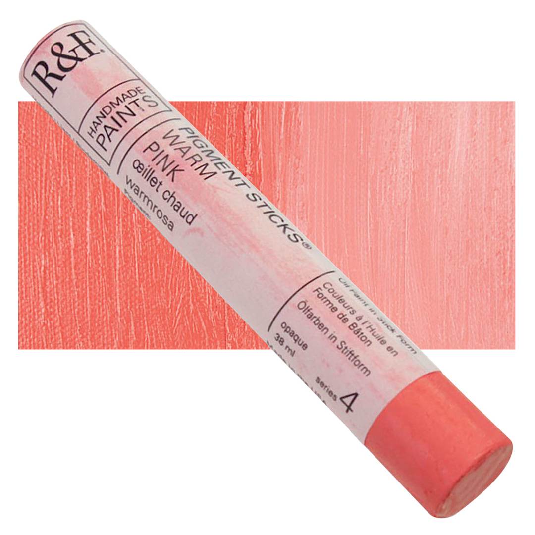 Open in modal - R&F Pigment Stick - Warm Pink, 38 ml stick and swatch
