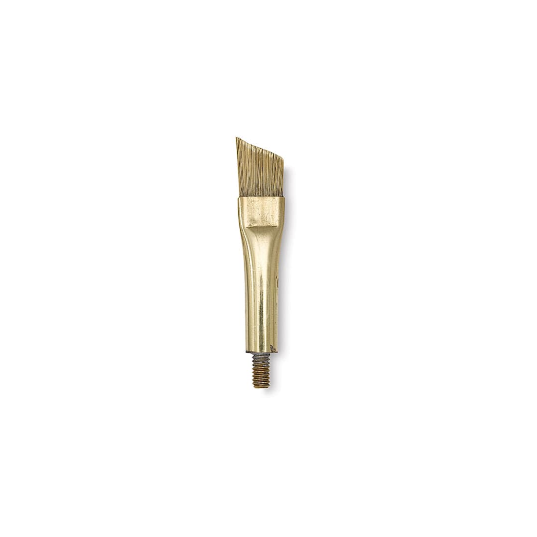 Open in modal - Enkaustikos Hot Brush Attachment - Closeup of Angled Bright Tip