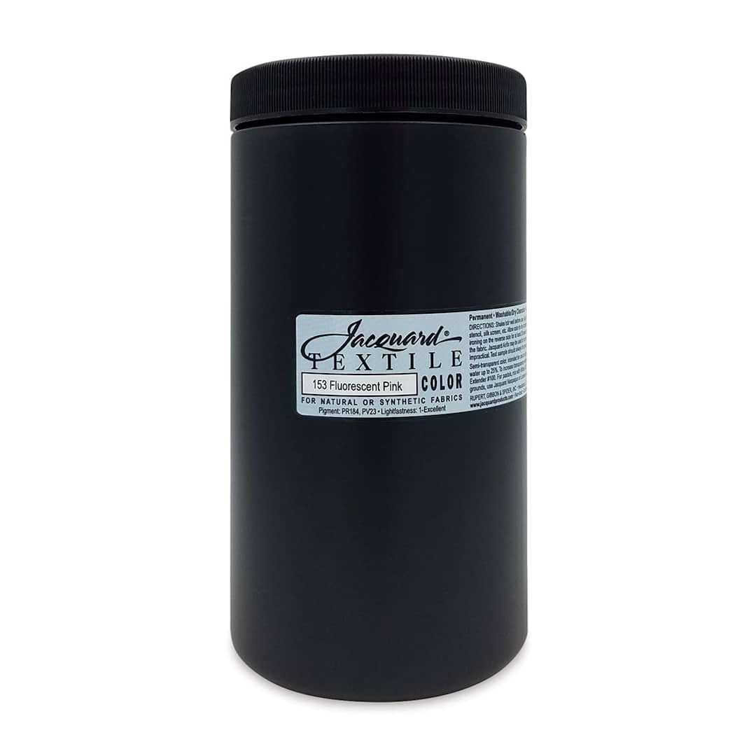 Open in modal - Jacquard Textile Color - Fluorescent Pink, 32 oz jar