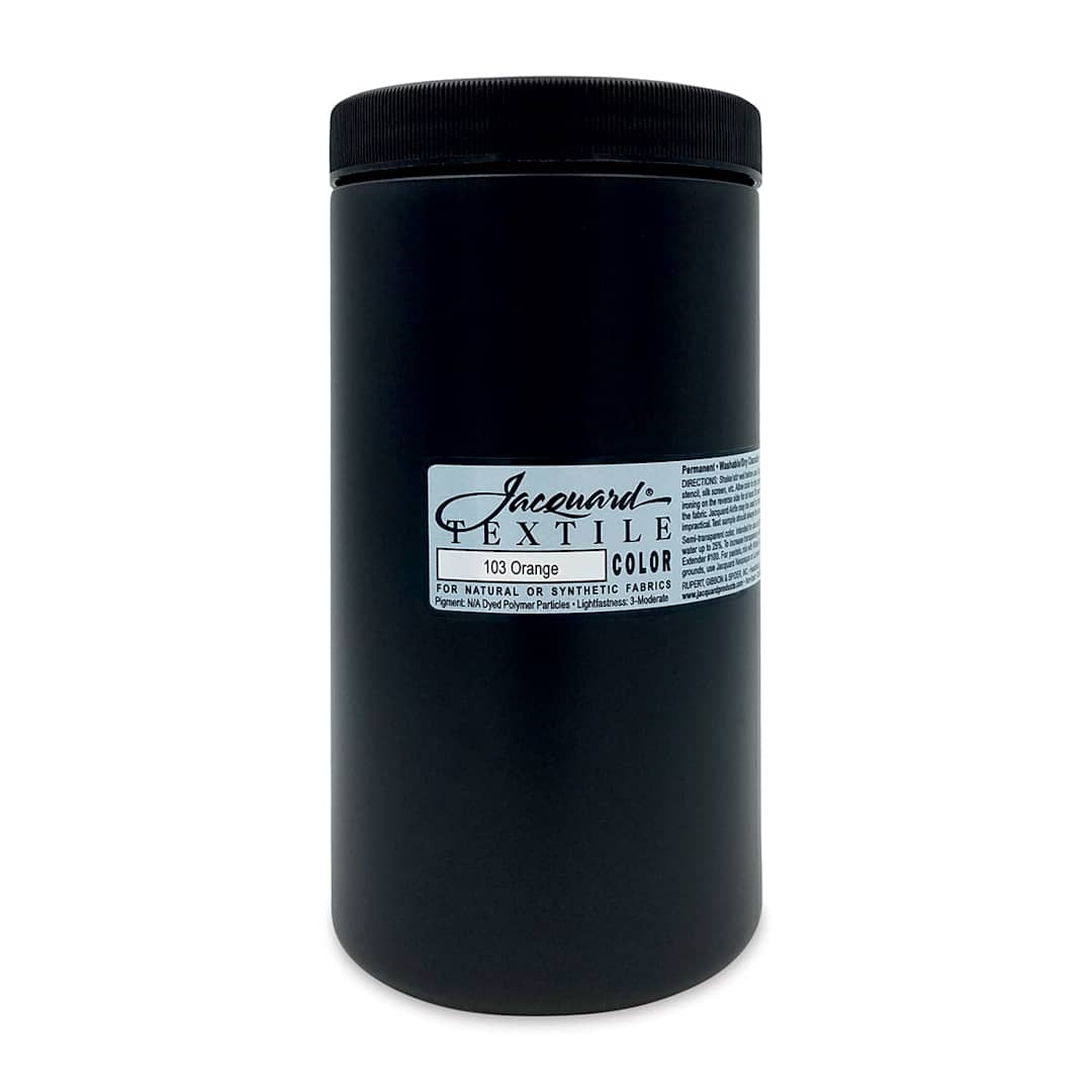 Open in modal - Jacquard Textile Color - Orange, 32 oz jar
