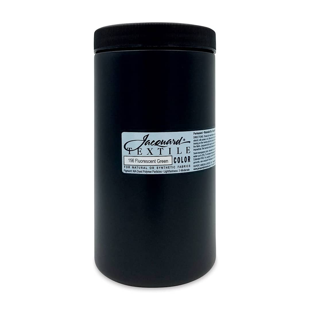 Open in modal - Jacquard Textile Color - Fluorescent Green, 32 oz jar