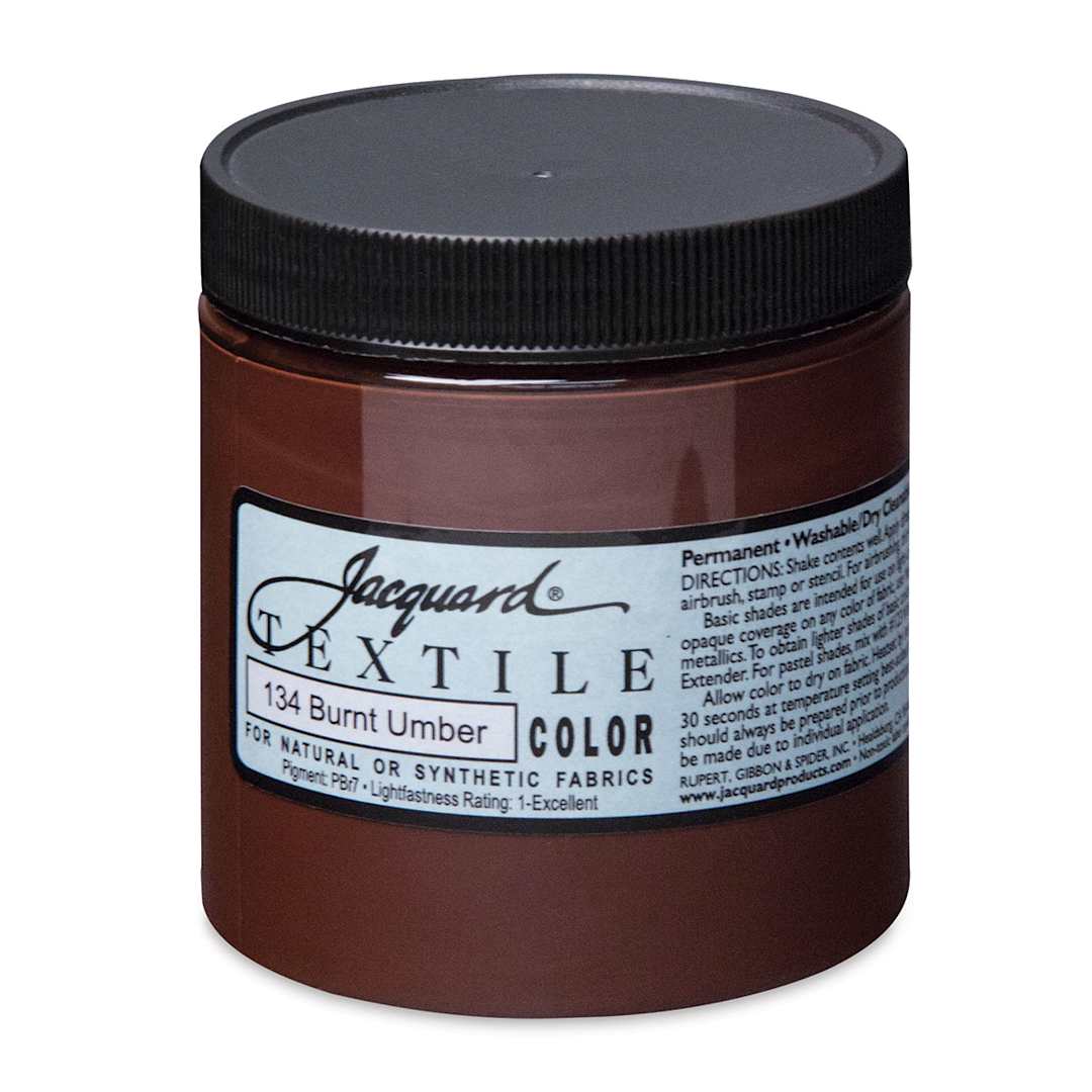 Open in modal - Jacquard Textile Color - Burnt Umber, 8 oz jar