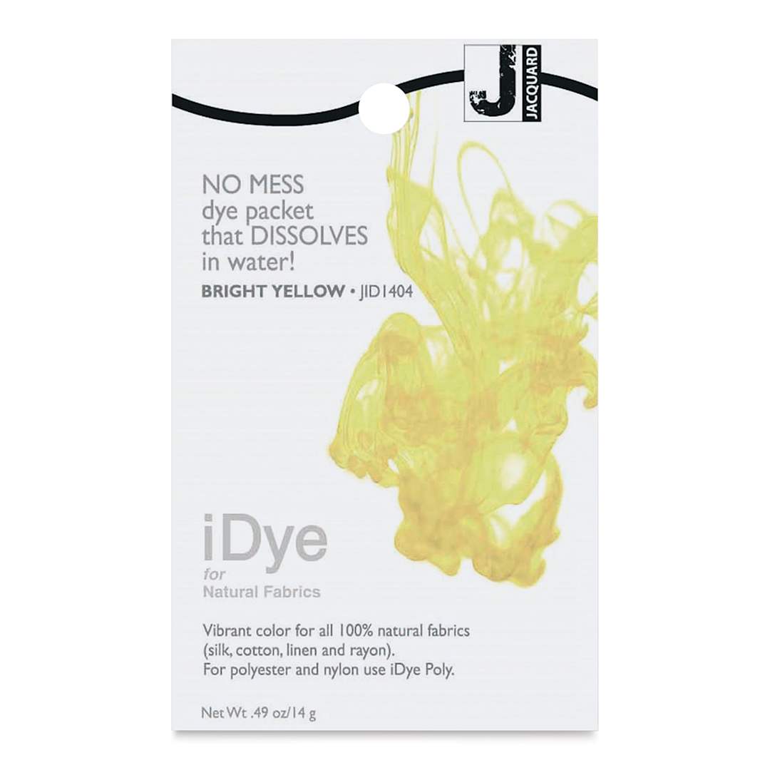 Open in modal - Jacquard iDye - Bright Yellow, Natural Fabrics, 14 g packet