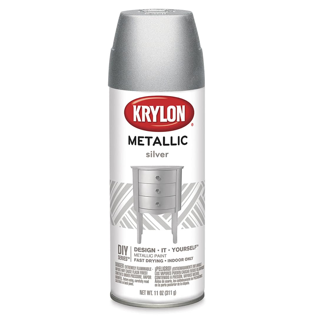 Open in modal - Krylon Brilliant Metallic Spray Paint - Silver, 11 oz