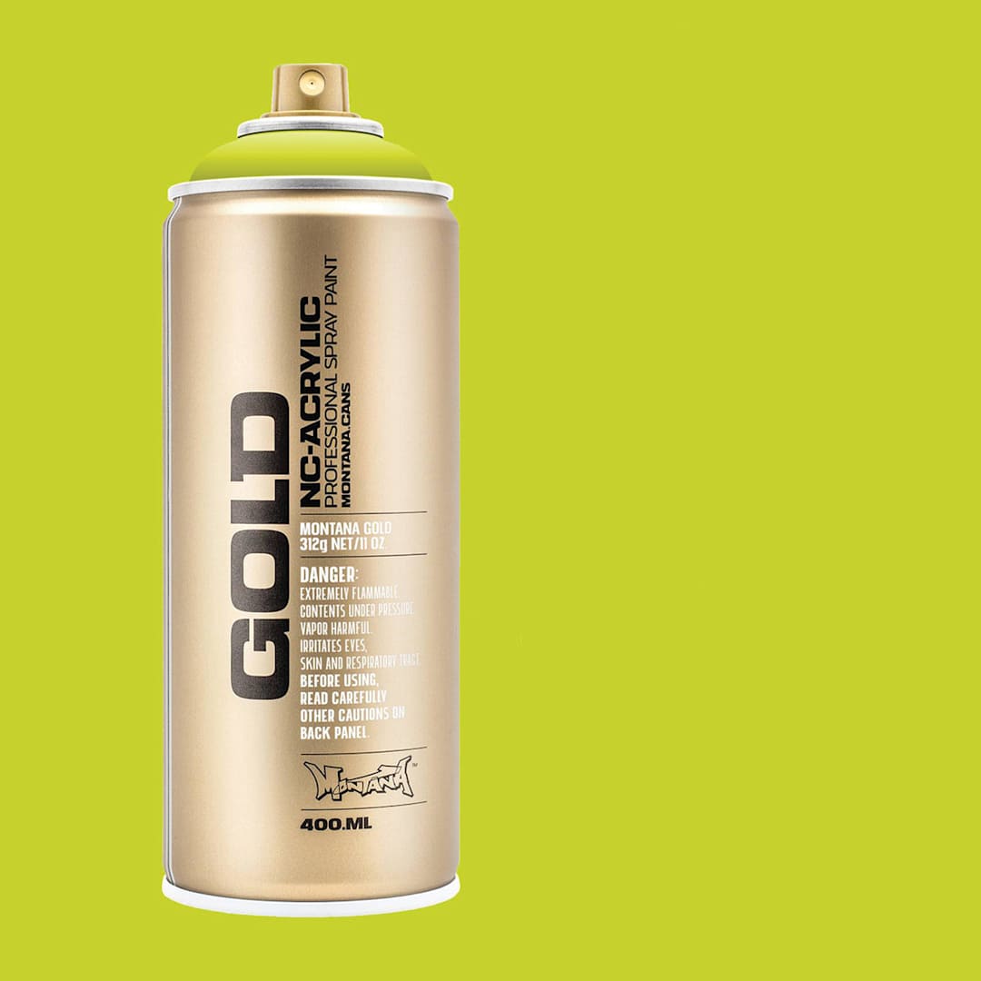 Open in modal - Montana Gold Acrylic Professional Spray Paint - Poison, 400 ml (Spray can with color swatch)