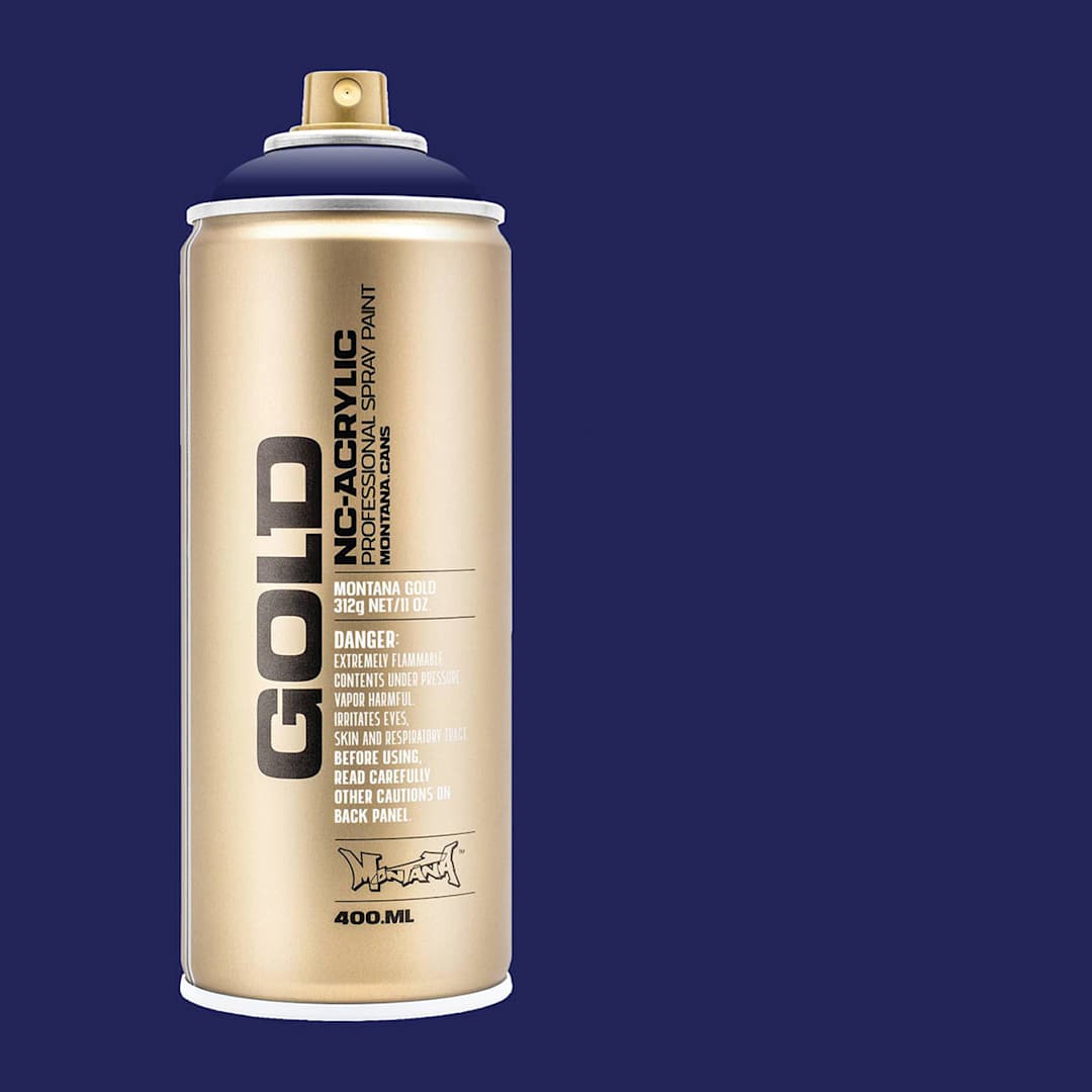Open in modal - Montana Gold Acrylic Professional Spray Paint - Louie Lilac, 400 ml (Spray can with color swatch)
