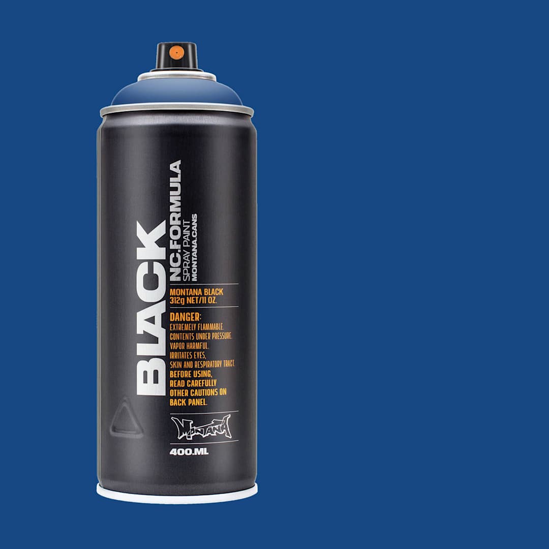Open in modal - Montana Black Spray Paint - Sorrento Blue, 400 ml can with swatch