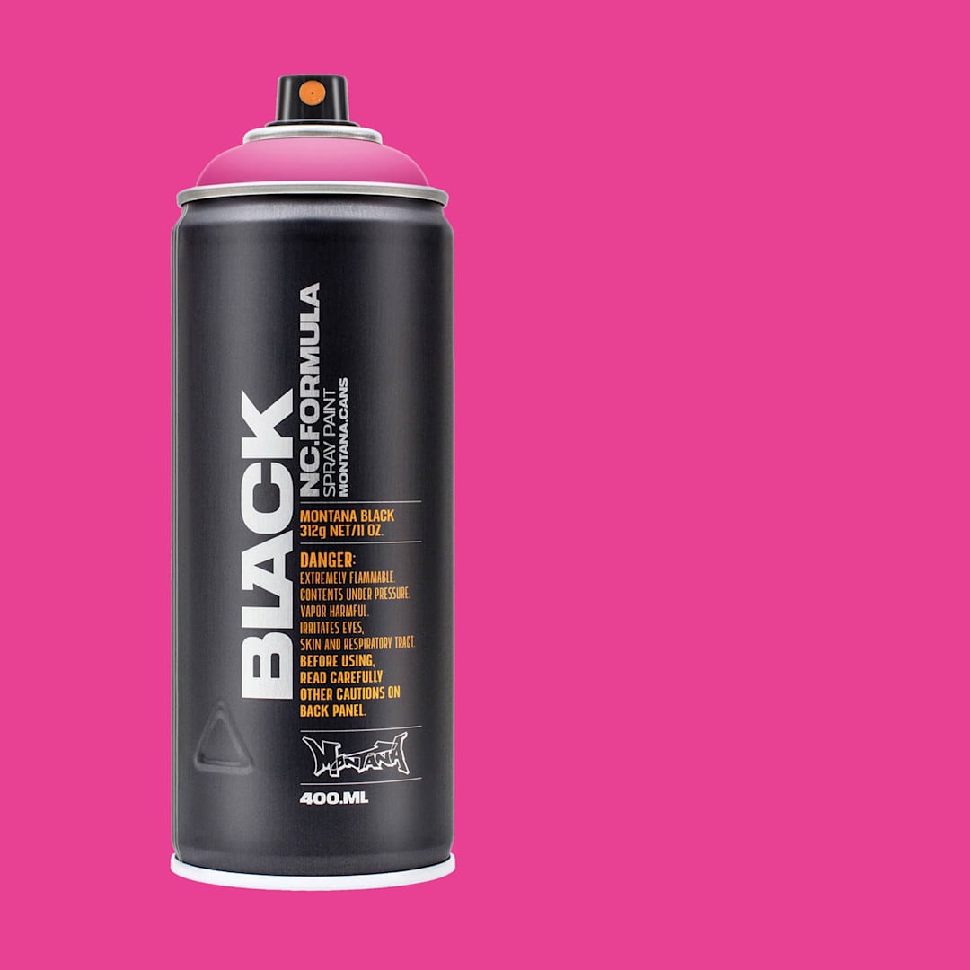 Open in modal - Montana Black Spray Paint - Beast, 400 ml can with swatch