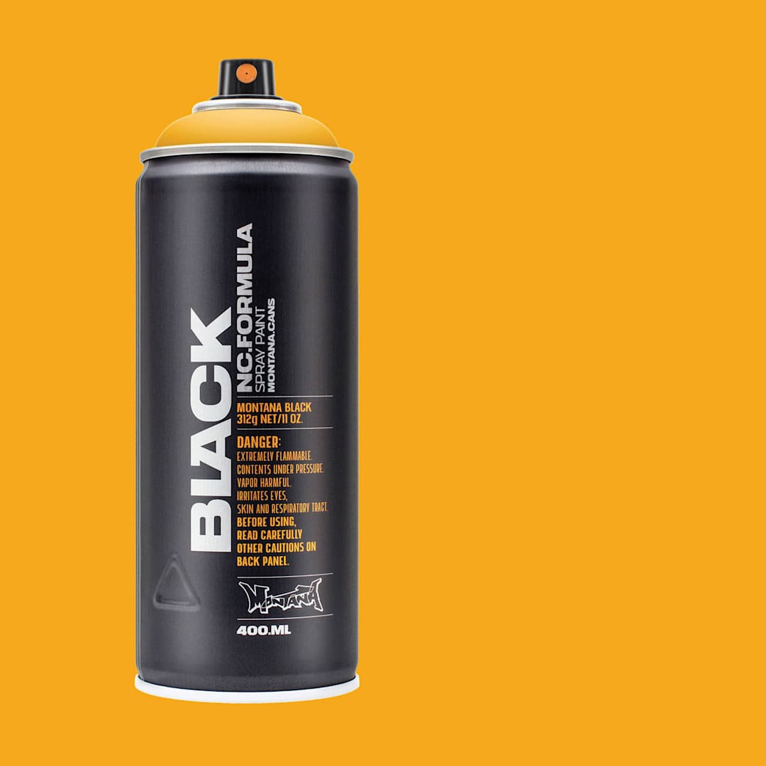 Open in modal - Montana Black Spray Paint - Melon Yellow, 400 ml can with swatch