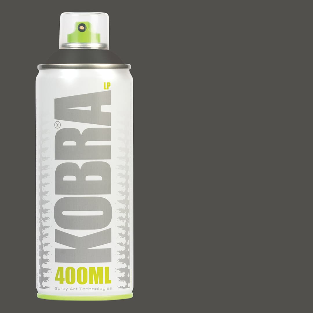 Open in modal - Kobra Low Pressure Spray Paint - Shadow, 400 ml, Can with swatch
