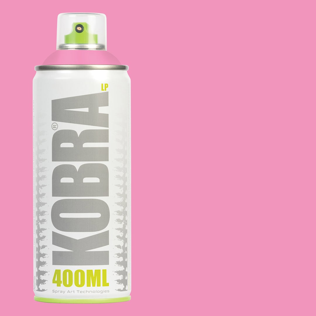 Open in modal - Kobra Low Pressure Spray Paint - Light Fuchsia, 400 ml, Can with swatch