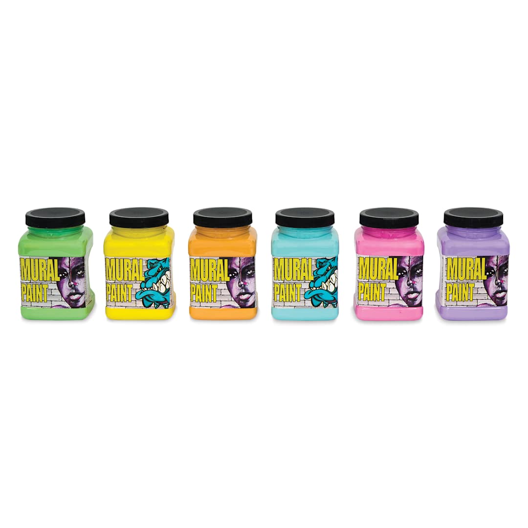 Open in modal - Chroma Acrylic Mural Paints - Tints, Set of 6