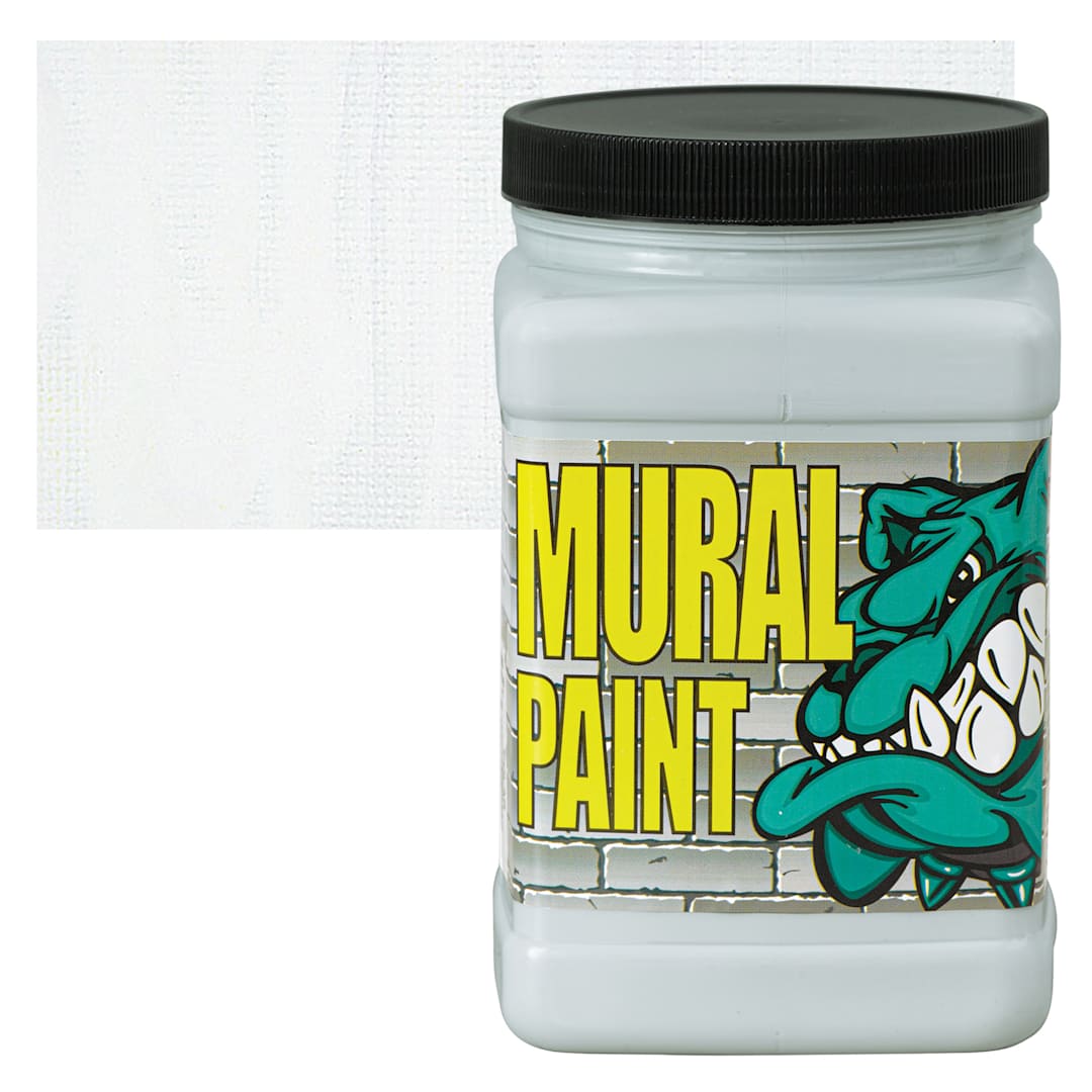 Open in modal - Chroma Acrylic Mural Paint - Polar, 67.7 oz jar and swatch