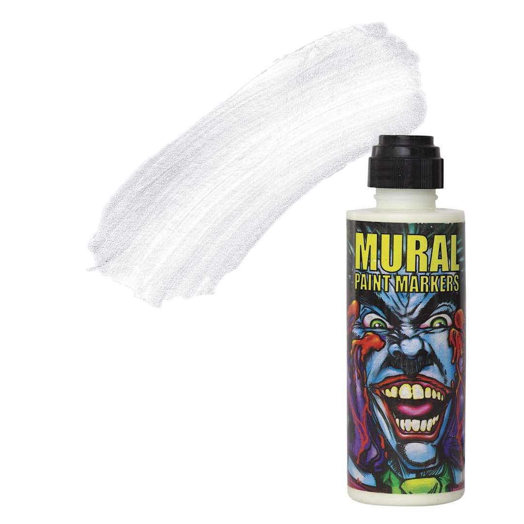Open in modal - Chroma Mural Paint Marker - Aura (Glow in the Dark), 4 oz Bottle and swatch
