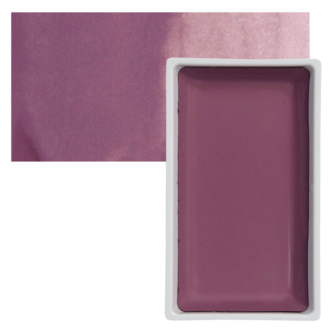 Open in modal - Kuretake Gansai Tambi Watercolor Pan - Mauve Taupe pan and swatch