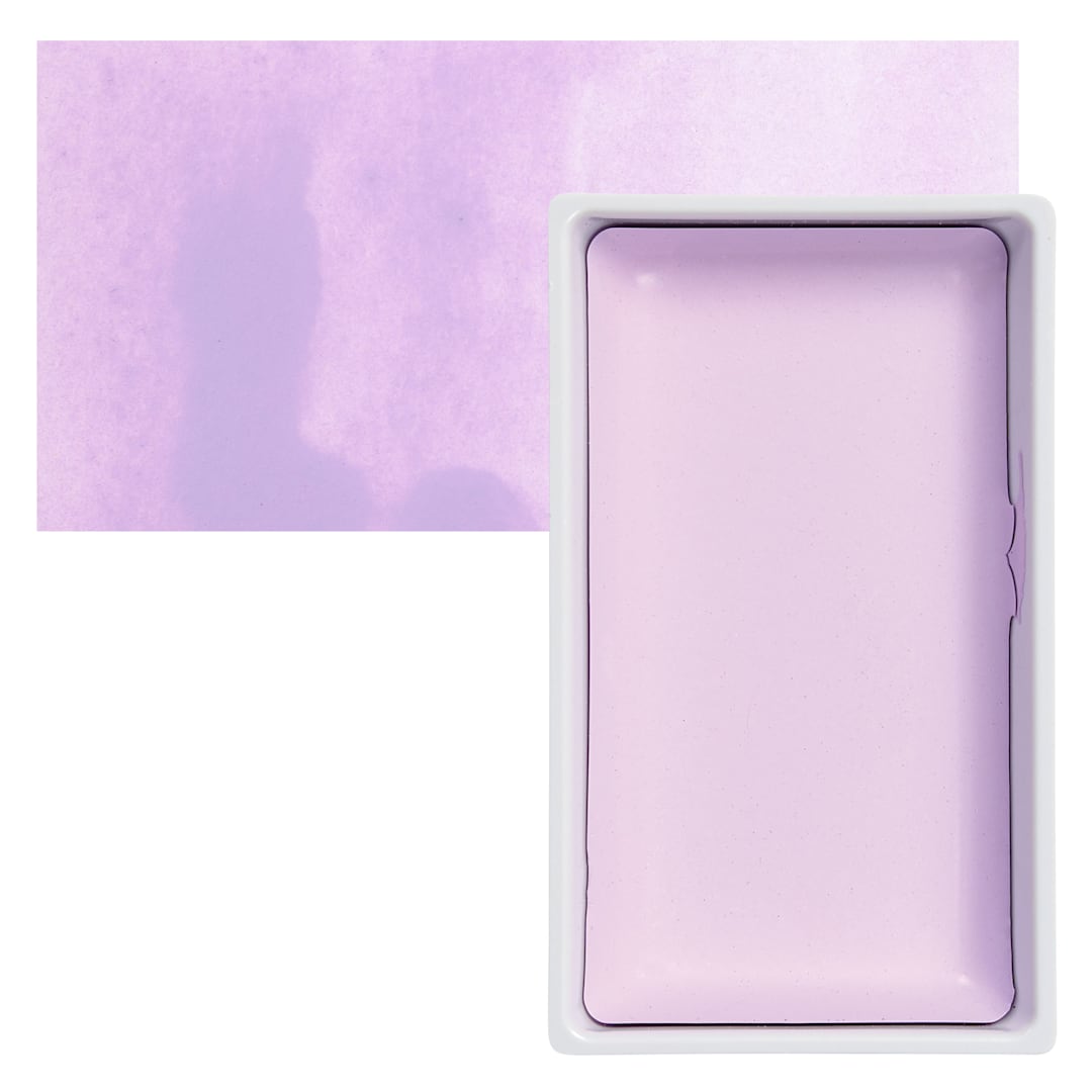 Open in modal - Kuretake Gansai Tambi Watercolor Pan - Lilac pan and swatch