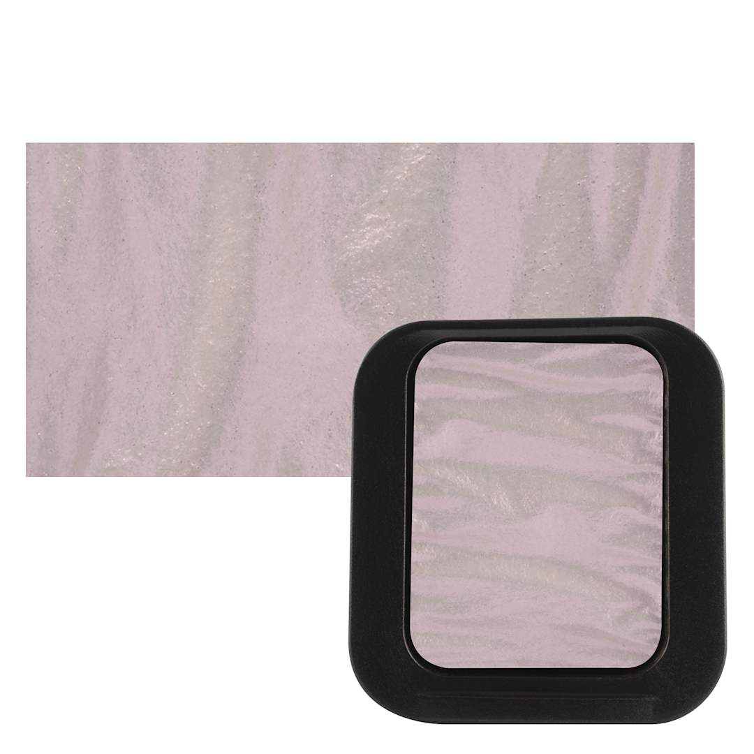 Open in modal - Finetec Artist Mica Watercolor - Light Purple (Iridescent) pan and swatch