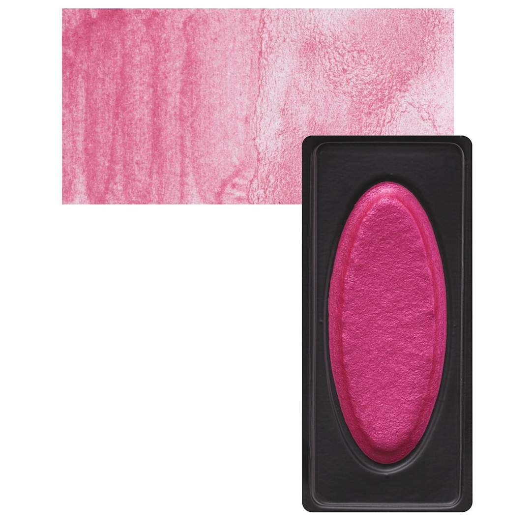Open in modal - Richeson Collegiate Semi-Moist Metallic Watercolor - Pink and swatch