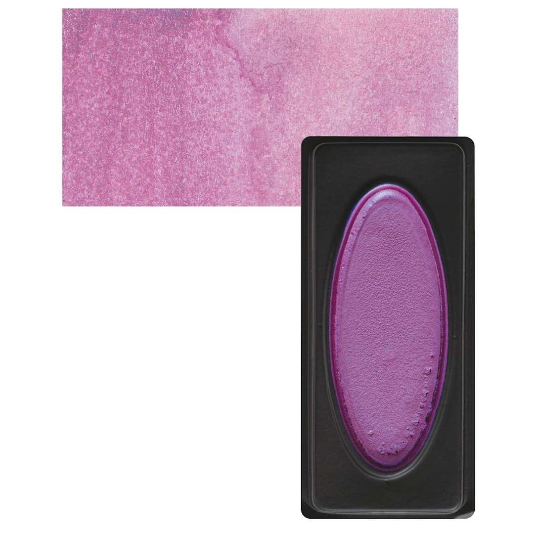 Open in modal - Richeson Collegiate Semi-Moist Metallic Watercolor - Orchid and swatch