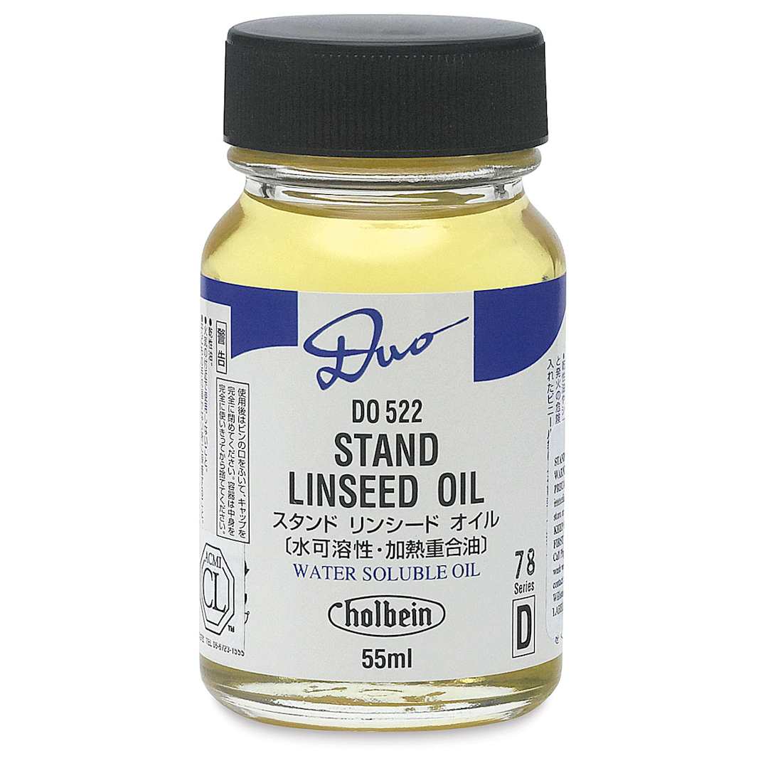 Open in modal - Holbein Duo Aqua Oil Stand Linseed Oil - 55 ml bottle